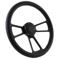 65-70 All Mercury Cars Steering Wheel Kit 14 Black Muscle Steering Wheel Black Half Wrap