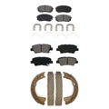 Transit Auto - Front Rear Semi-Metallic Brake Pads And Parking Shoes Kit For 2016 Kia Optima SX SXL Limited With Electric KSN-100865