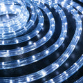 WYZworks 50 feet LED Rope Lighting (COOL WHITE) Blue, Warm White, Green, Red, RGB, Orange Spool Option- Christmas Holiday Decoration Light 1/2 Thick | UL Certified Safety Fuse Included