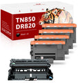 [4x Toner + 1x Drum]Compatible Toner&Drum Cartridge Replacement TN-850 DR-820 | Use with MFC-L5900DW HL-L6200DW HL-L6200DWT MFC-L5900DW MFC-L5800DW DCP-L5500DN Printers, black