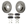 HQ Auto Parts 54176-D1454-HQ: Brake Rotor Kit with Geomet Finish and Ceramic Brake Pads, Front