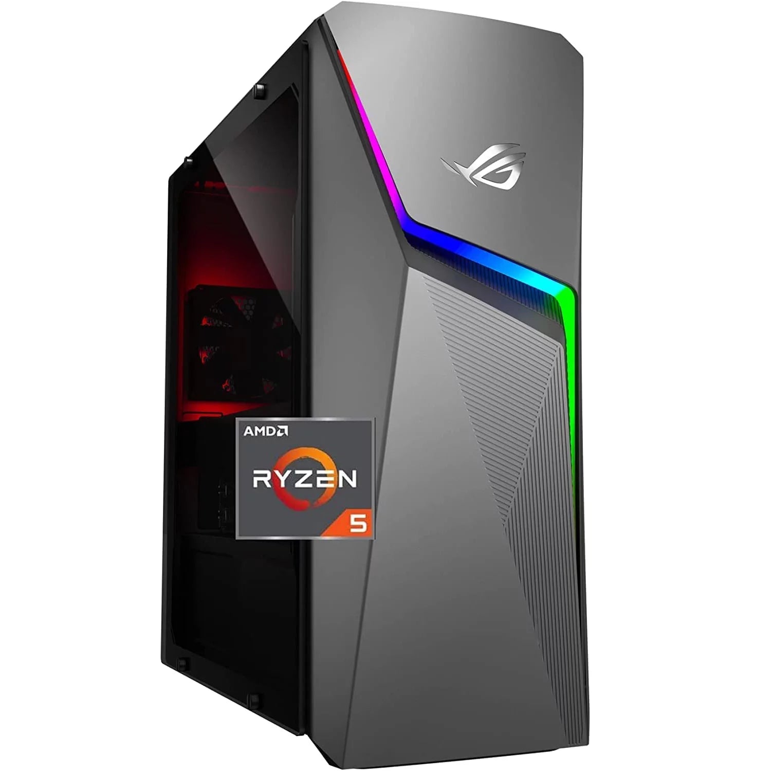 2022 Newest ASUS ROG Strix Gaming Desktop, AMD Ryzen 5 3600X (6-Core, 4.2 GHz), NVIDIA GeForce GTX 1660 Ti, 32GB RAM, 2TB PCIe SSD, Wi-Fi, Windows 10, Cefesfy