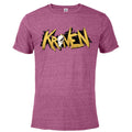 Marvel Spider-Man 2 PlayStation Game Kraven the Hunter Logo - Short Sleeve Blended T-Shirt for Adults - Customized-Berry Snow Heather
