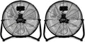 Dcenta Simple Deluxe 12 Inch 3-Speed High Velocity Heavy Duty Metal Industrial Floor Fans Quiet for Home, Commercial, Residential, and Greenhouse Use, OutdoorIndoor, Black
