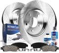 Detroit Axle - Front 6pc Brake Kit for 17-20 Hyundai Elantra, Disc Brake Rotors and Ceramic Brake Pads 2017 2018 2019 2020 Replacement