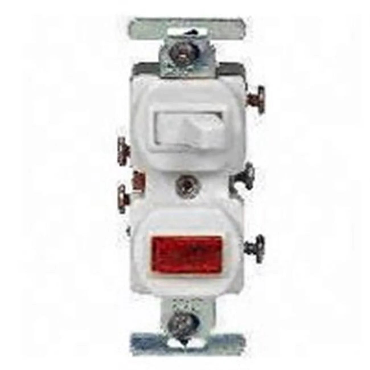 277W-BOX 15-Amp 120-Volt Combination 1-Pole Switch And Pilot Light - White