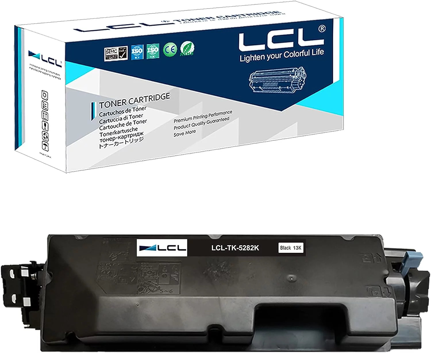 LCL Compatible Toner Cartridge Replacement for Kyocera TK5282 TK5282K TK-5282 TK-5282K 1T02TW0US0 M6235cidn M6635cidn