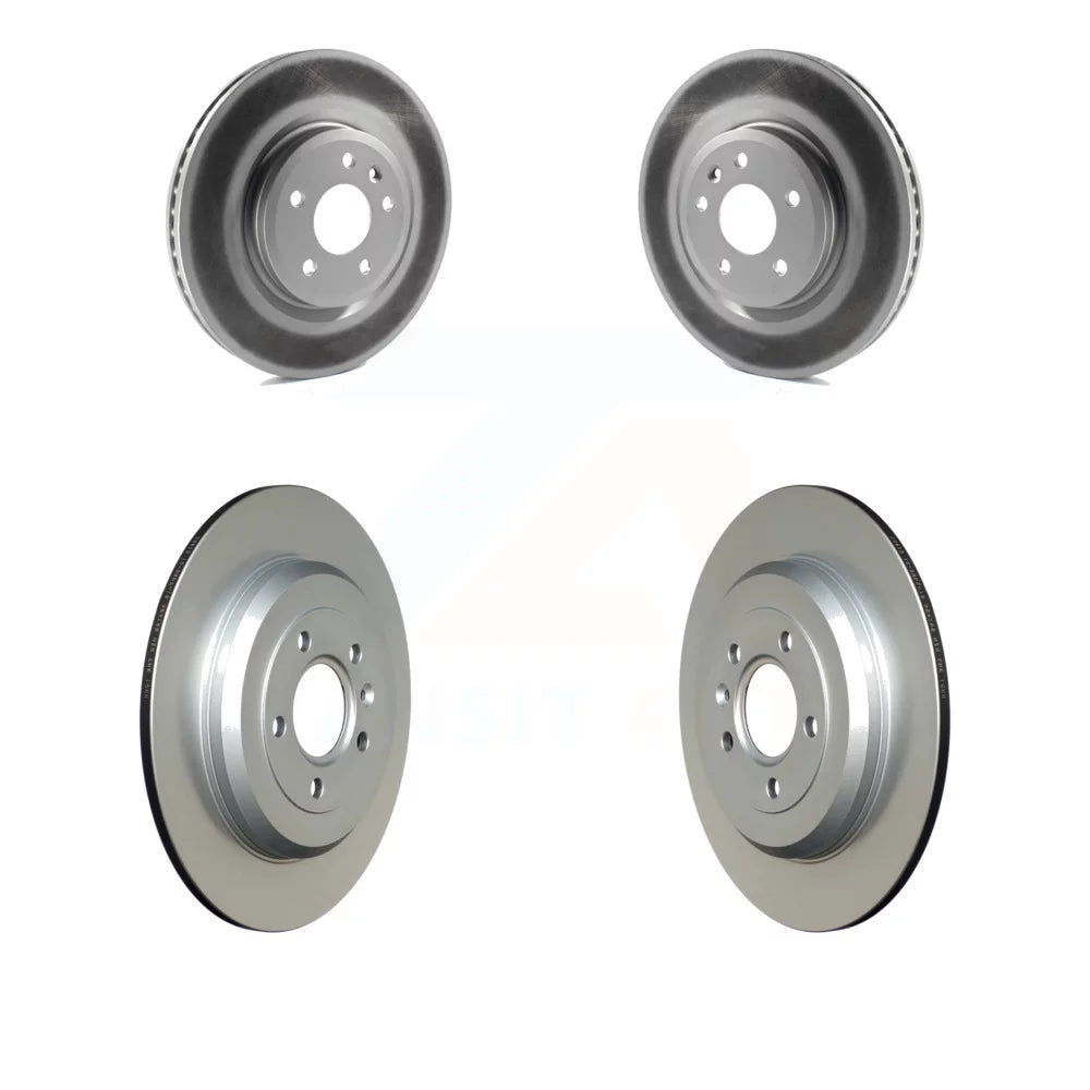 Front Rear Coated Disc Brake Rotors Kit For Ford Explorer Taurus Flex Lincoln MKS MKT KG-100795