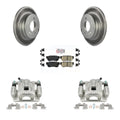 Transit Auto Rear Disc Brake Caliper Coated Rotors And Ceramic Pads Kit For 2006 Hyundai Sonata 3.3L To 03 06 KCG-100877N