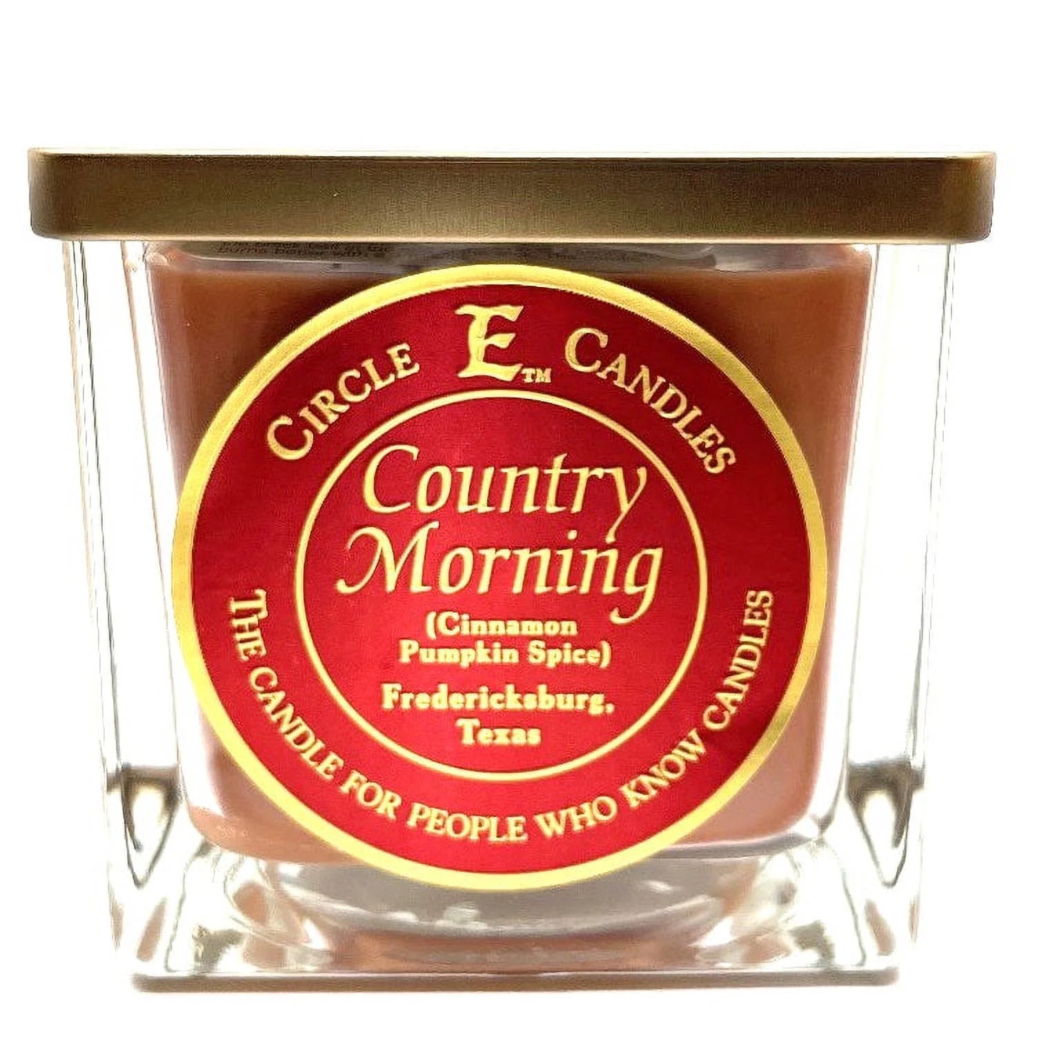 Circle E Candles, Country Morning Scent, Medium Size Jar Candle, 22oz, 2 Wicks