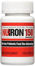 2 Pack NU-Iron 150 MG 100 Capsules Each