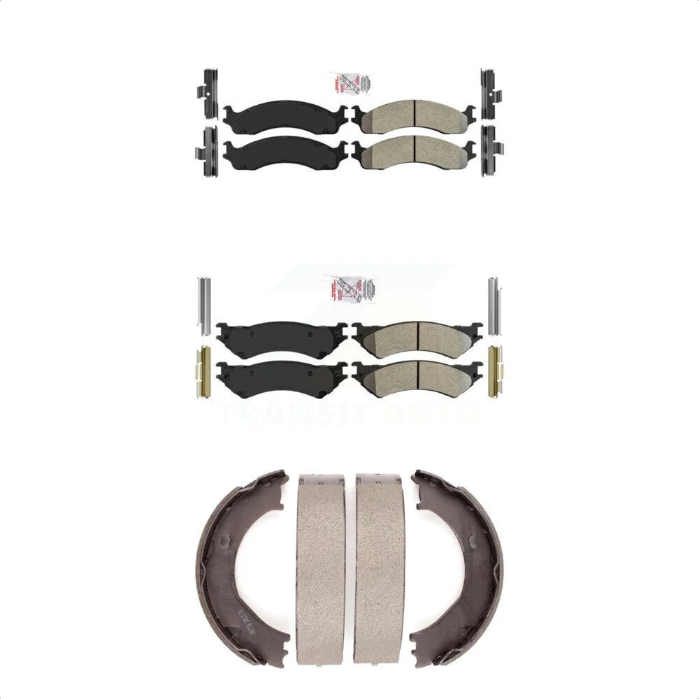 Transit Auto Front Semi-Metallic Disc Brake Pads Kit For Ford E-250 Econoline E-350 Super Duty Club Wagon KNN-100863