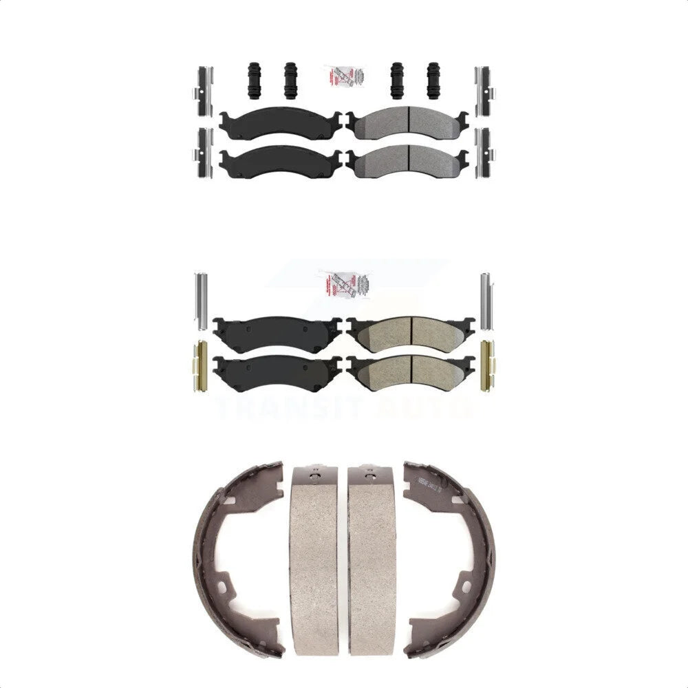 Transit Auto Front Semi-Metallic Disc Brake Pads Kit For Ford E-350 Super Duty E-250 Club Wagon KNN-100868