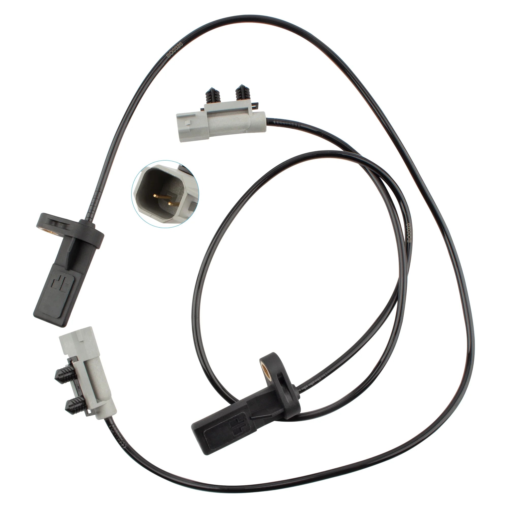 BOXI Set of 2 Rear ABS Wheel Speed Sensors Left & Right Fit for Jeep Commander 2006 2007 2008 2009 2010 / for Jeep Grand Cherokee 2005 2006 2007 2008 2009 2010 | 56044146AA 56044146AB ALS1401 695-885
