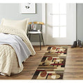 Home Dynamix Tribeca Jasmine Contemporary Geometric Runner Area Rug, Brown/Red, 1'9x7'2