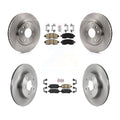 Transit Auto - Front Rear Ceramic Pads And Disc Brake Rotors Kit For 2017 Nissan LEAF With Electric Parking K8A-102778