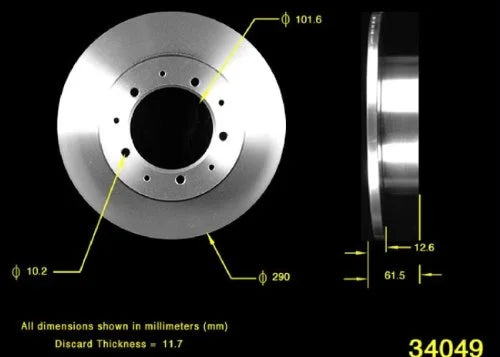 Bendix Brakes PRT1756 Brake Rotors
