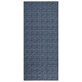 Ottomanson Machine Washable Cotton 3x6 Flatweave Runner Rug for Bedroom, 2'7 x 6', Navy Wicker Weave