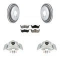 Transit Auto Rear Disc Brake Caliper Coated Rotors And Semi-Metallic Pads Kit For 2007-2017 Ford Expedition Lincoln Navigator KCG-100159S
