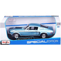 1968 Ford Mustang CJ Cobra Jet Blue 1/18 Beyond compare Diecast Model Car by Maisto
