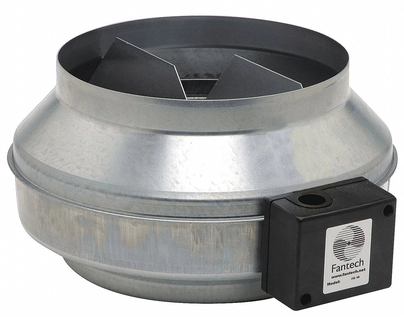 Fantech Steel 13D,15.3H,5.9W Inline Duct Fan  FG 10