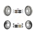 Transit Auto - Front Rear Ceramic Pads And Coated Disc Brake Rotors Kit For 2021 Kia Forte 1.6L With Electric Parking KGA-102787