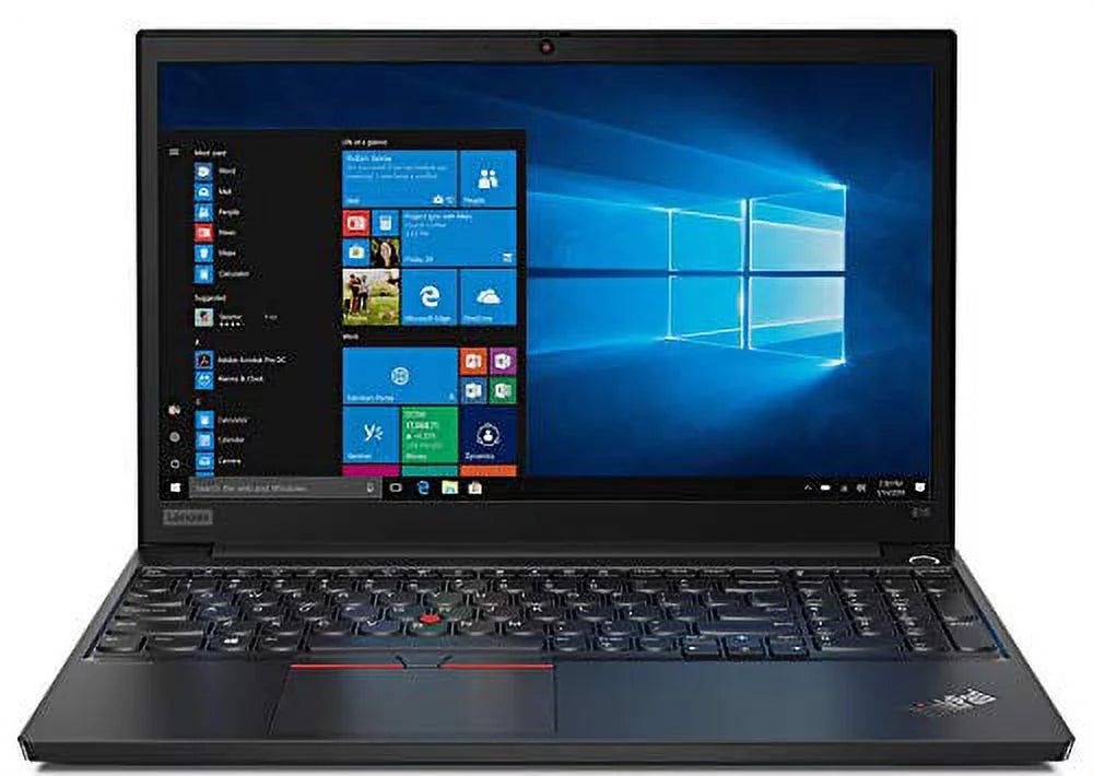 LA Lenovo ThinkPad E15 High Performance Business Laptop: Intel 10th Gen i7-10510U Quad-Core, 8GB RAM, 256GB NVMe SSD, 15.6 FHD 1920x1080 IPS Display, Fingerprint, Win 10 Pro, Black