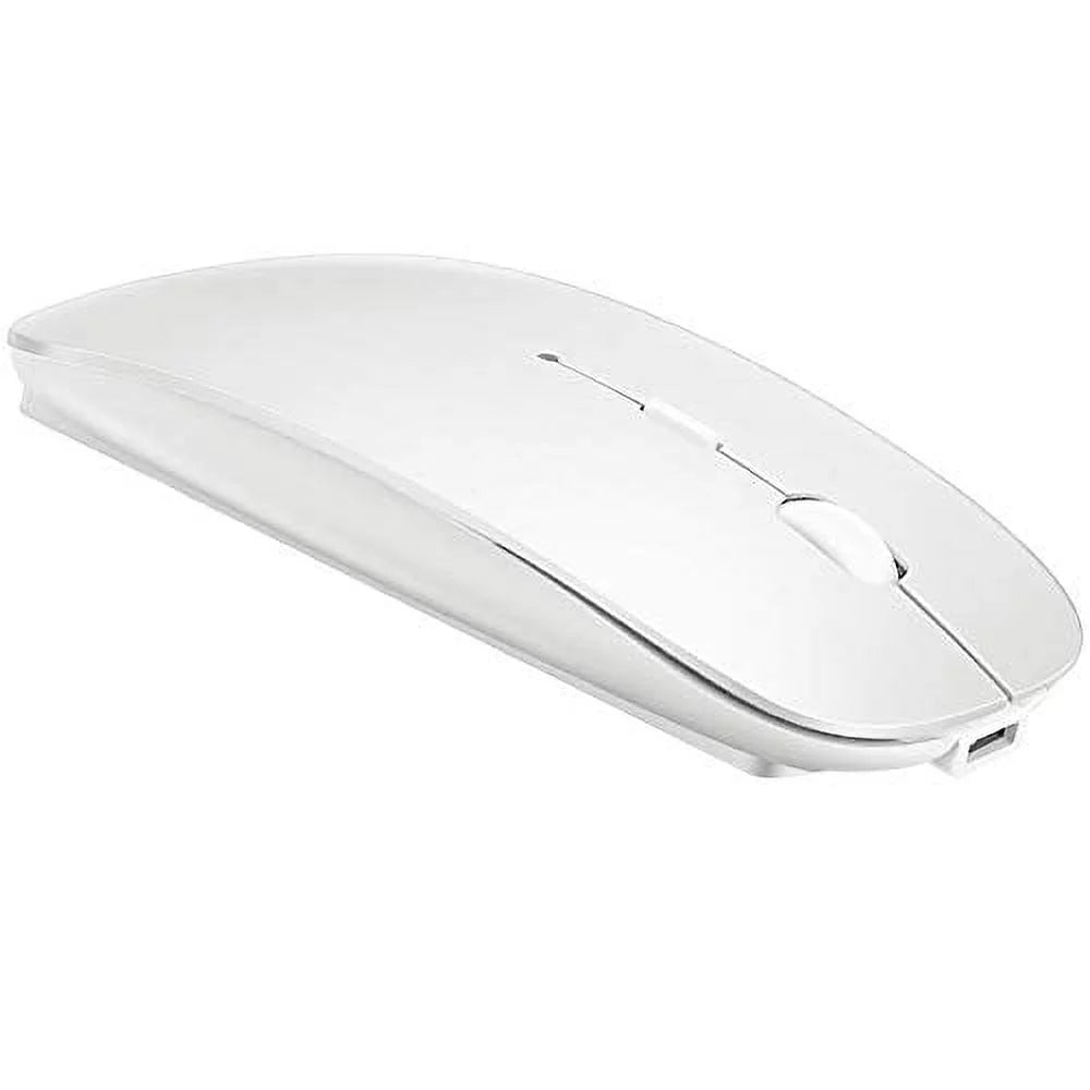 Bluetooth Mouse for MacBook pro/MacBook air/iPad/Laptop/iMac/pc, Wireless Mouse for MacBook pro MacBook Air/iMac/Laptop/Notebook/pc (BT/White)