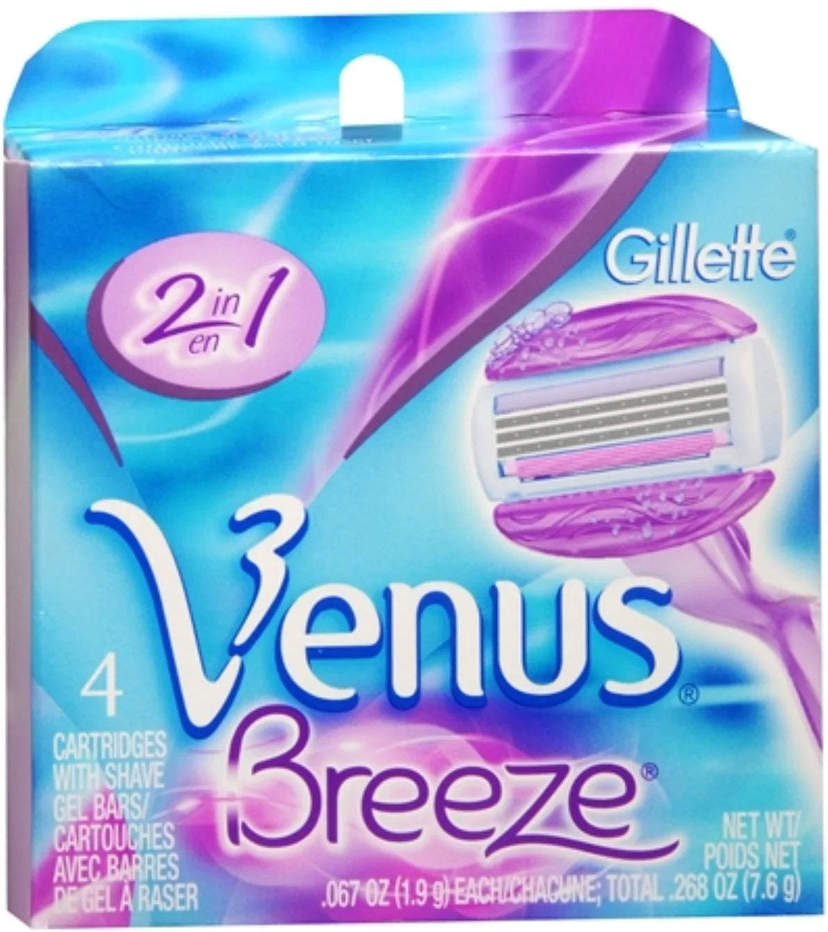 Gillette Venus Breeze Cartridges 4 Each