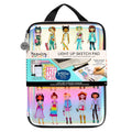 Fashion Angels Tween Activity Fashion Designer Light up Sketch Pad Drawing Set Multicolor Carry Case