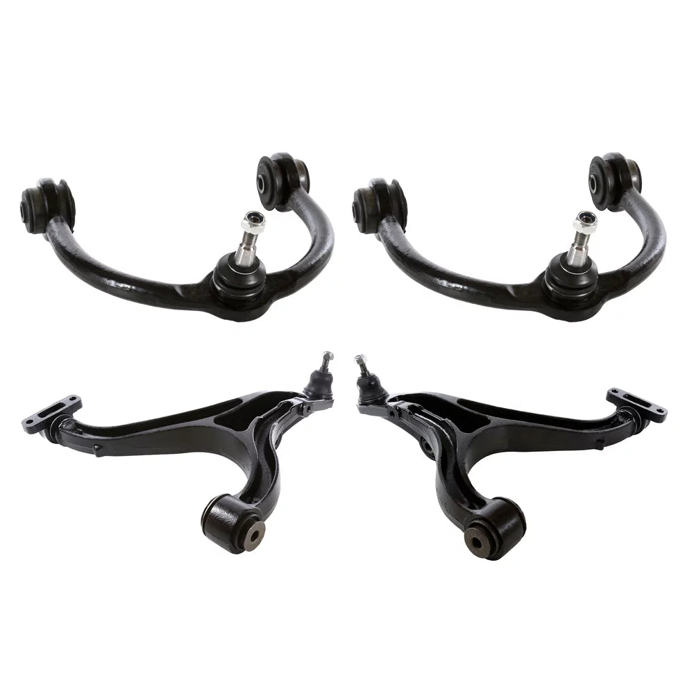 AutoShack Front Control Arms and Ball Joints Assembly Set of 4 Driver and Passenger Side Replacement for 2007 2008 2009 2010 Jeep Grand Cherokee Commander 3.0L 3.7L 4.7L 5.7L V6 V8 4WD AWD RWD