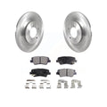 Transit Auto - Rear Disc Brake Rotors And Semi-Metallic Pads Kit For 2017 Kia Cadenza Limited Technology With Electric Parking K8F-103530