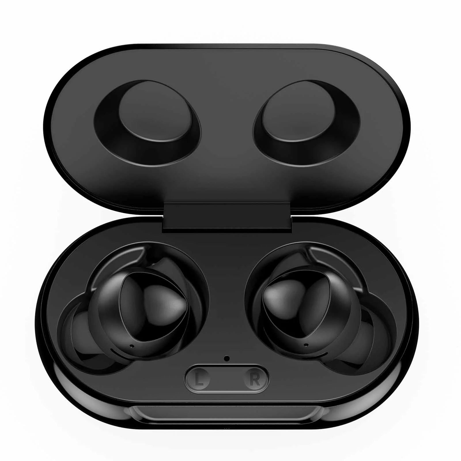 UrbanX Street Buds Plus True Bluetooth Wireless Earbuds For LG G Pad IV 8.0 FHD With Active Noise Cancelling (Charging Case Included) Black