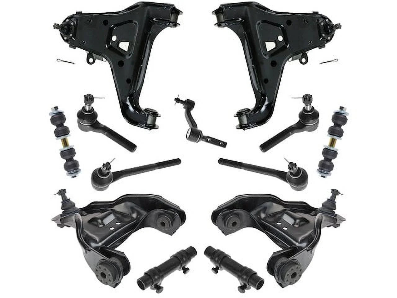 Front Control Arm Sway Bar Link Tie Rod Kit 13 Piece - Compatible with 1998 - 2000 Chevy Blazer 1999