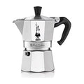 Moka Express: Iconic Stovetop Espresso Maker, Makes Real Italian Coffee, Moka Pot 3 Cups (4.4 Oz - 130 Ml) , Aluminium, Silver