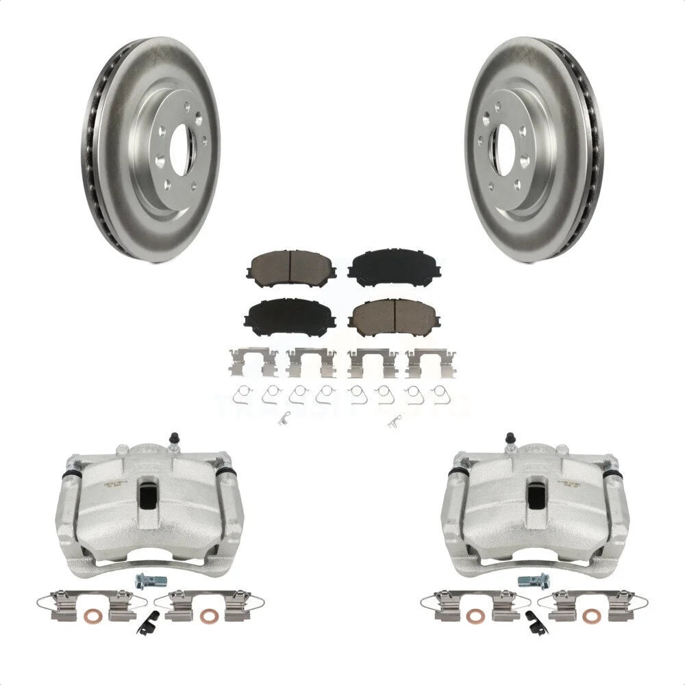 Transit Auto Front Disc Brake Caliper Coated Rotors And Ceramic Pads Kit For Nissan Rogue Sport KCG-100717C