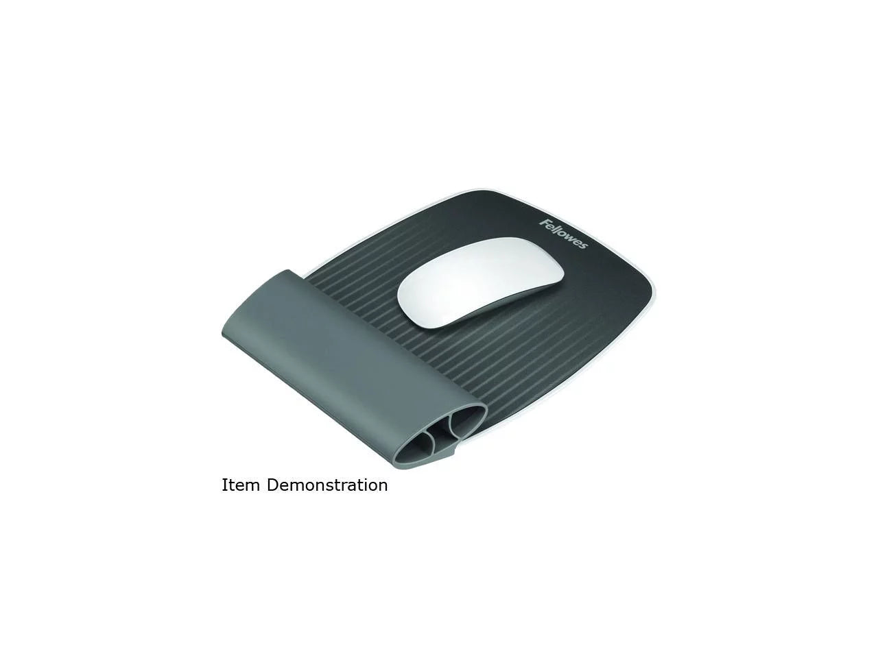 I-Spire Wrist Rocker Mouse Pad with Wrist Rest 7.81 x 10, Gray