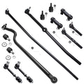13pc Front Inner Outer Tie Rod Links Upper & Lower Ball Joints, Sway Bars, Track Bar & Adjustment Sleeves - Left & Right Side for 1996-1997 Dodge Ram 1500 4WD - [96-97 Ram 2500 DANA 44 4WD]