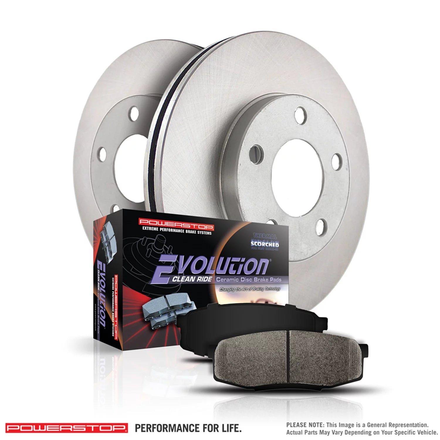 Powerstop KOE6503 PSBKOE6503 AUTOSPECIALTY STOCK REPLACEMENT BRAKE KIT Fits select: 2012-2016 HYUNDAI ELANTRA, 2017 KIA FORTE LX