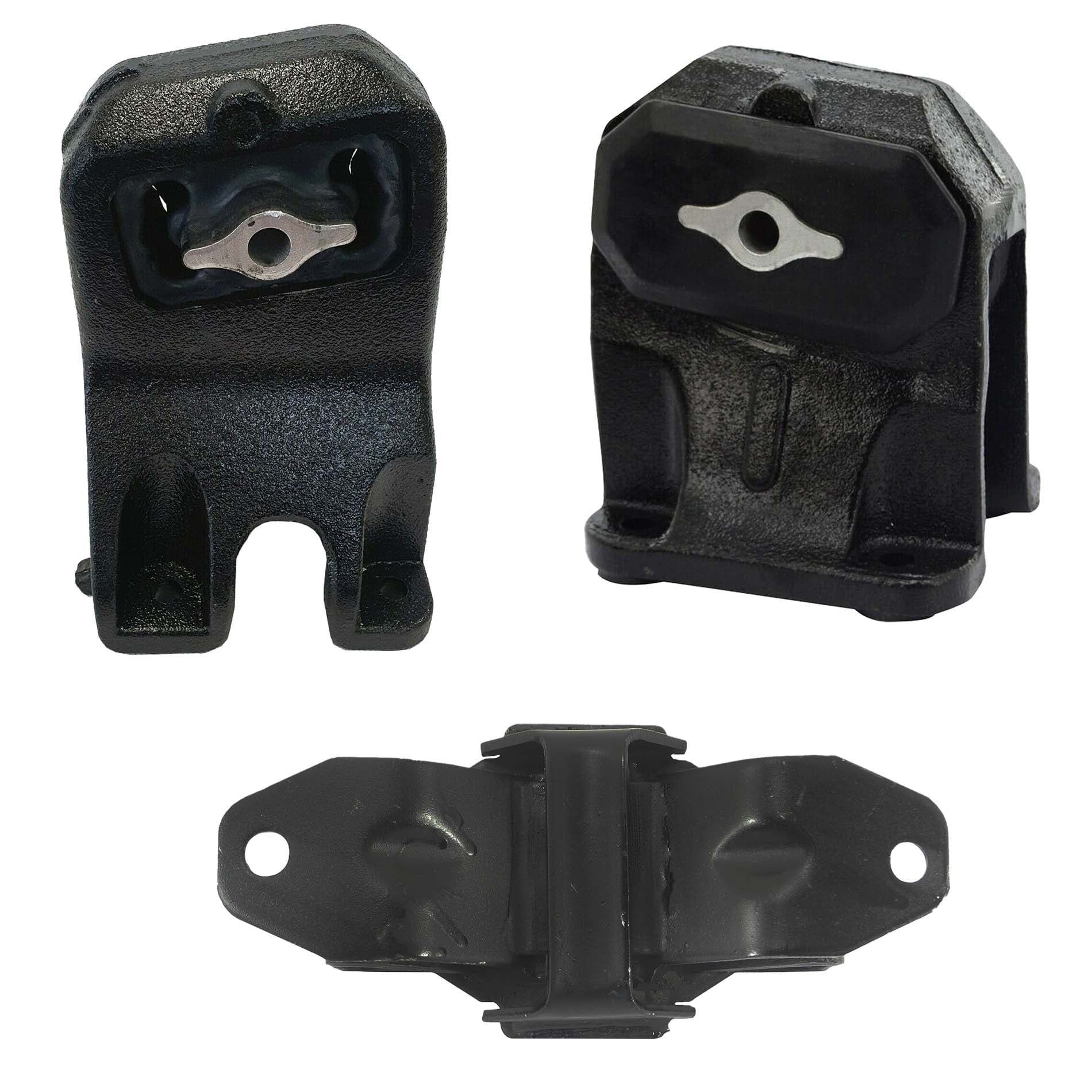 CF Advance Compatible with Dodge 02-05 Ram 1500 2500 4.7L Front Left, Front Right and Rear Transmission Mount Set 3PCS A5834 A5835 A5291 2002 2003 2004 2005