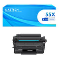 CE255X 55X 1-Pack Compatible Toner Cartridge for HP CE255X 55X Printer Ink (Black)
