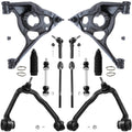 Detroit Axle - 12pc RWD Front Control Arms Tie Rods w/Boots Sway Bars Replacement for GMC Savana 1500 Fits select: 2003-2009 CHEVROLET EXPRESS G1500, 2012 CHEVROLET EXPRESS G1500 LT