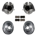 Transit Auto - Front Hub Bearing Assembly With Disc Brake Rotors And Ceramic Pads Kit For 2019 Dodge Charger GT with RWD Brembo Brakes KBB-122419