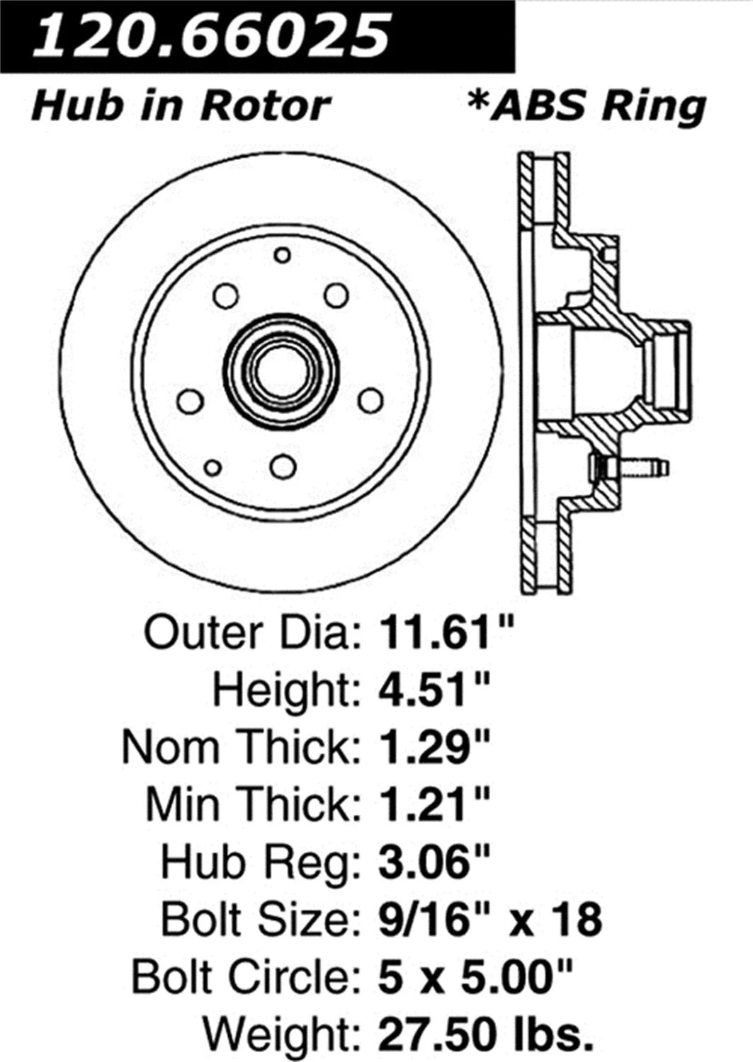 StopTech 126.66025SR StopTech Sport Rotors; Front Right; 11.61 in. Dia.; 4.50 in. Height; Fits select: 1995-1999 CHEVROLET GMT-400, 1995-2000 CHEVROLET TAHOE
