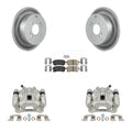 Transit Auto Rear Disc Brake Caliper Coated Rotors And Ceramic Pads Kit For 2006-2007 Hyundai Accent Kia Rio Rio5 KCG-101077N