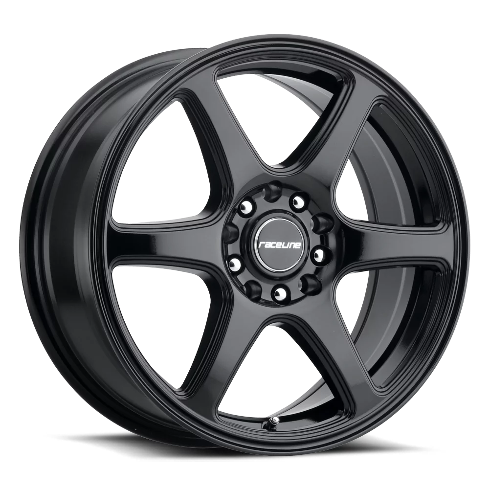 Raceline 146B-MATRIX 15 Cast Aluminum Wheel, MATRIX GLOSS BLACK 15X7 4X100/4X108 +40mm Fits select: 2009-2011 FORD FOCUS SE, 2016-2017 HYUNDAI ACCENT SE