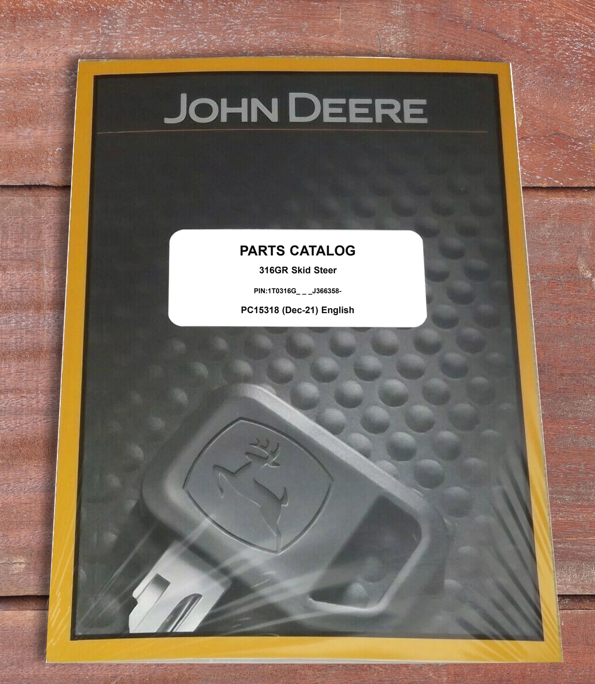 John Deere 316GR Skid Steer   Parts Catalog - Part Number # PC15318