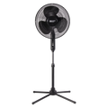 Comfort Zone 16¡± Oscillating Pedestal Fan, 3-speed Options, 90-Degree Oscillating Head, Adjustable Height and Tilt, Powerful Air Flow, Black