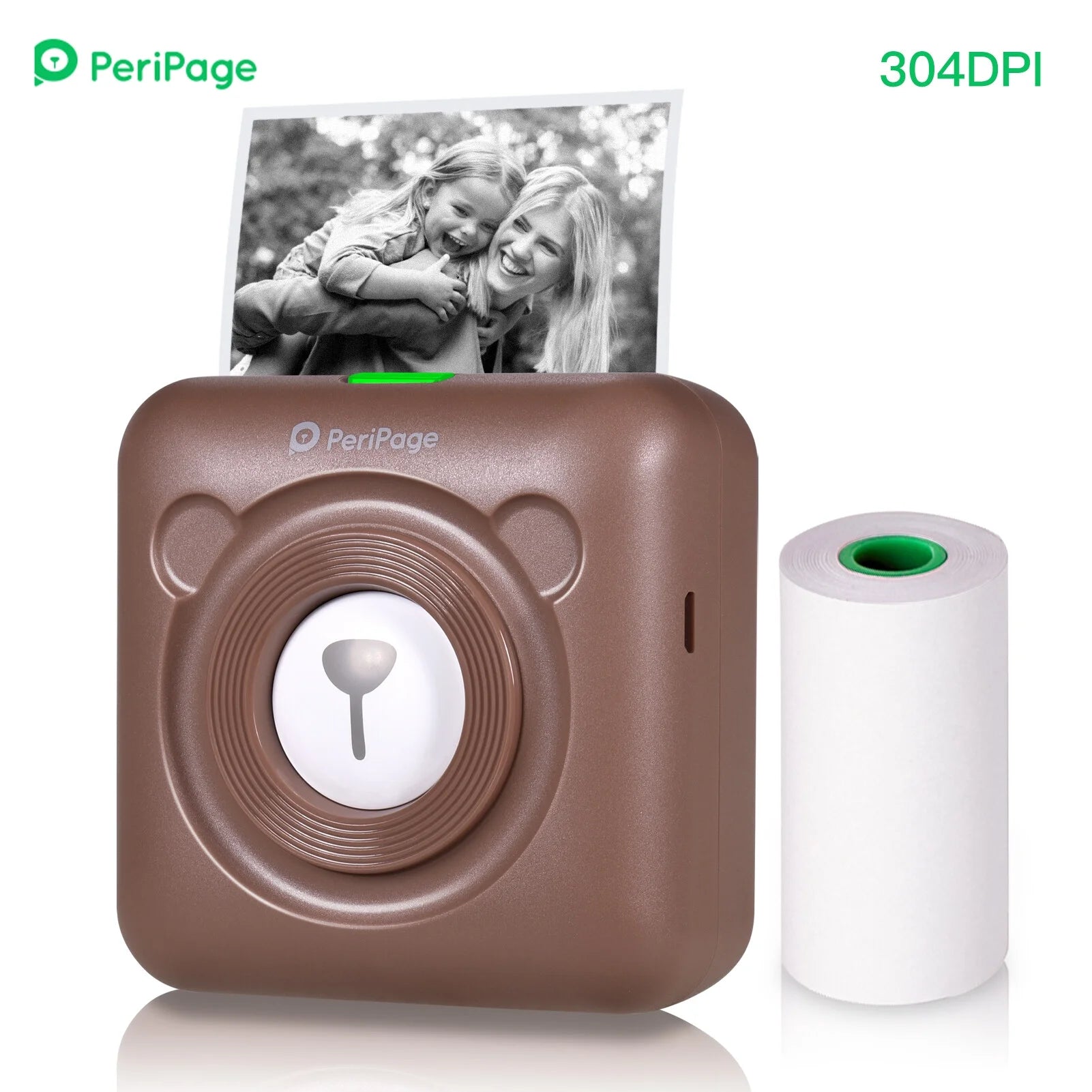 Mini Pocket Printer, Portable Thermal Printer, Wireless Printer Compatible with iOS and Android for Pictures, Photos, Journals