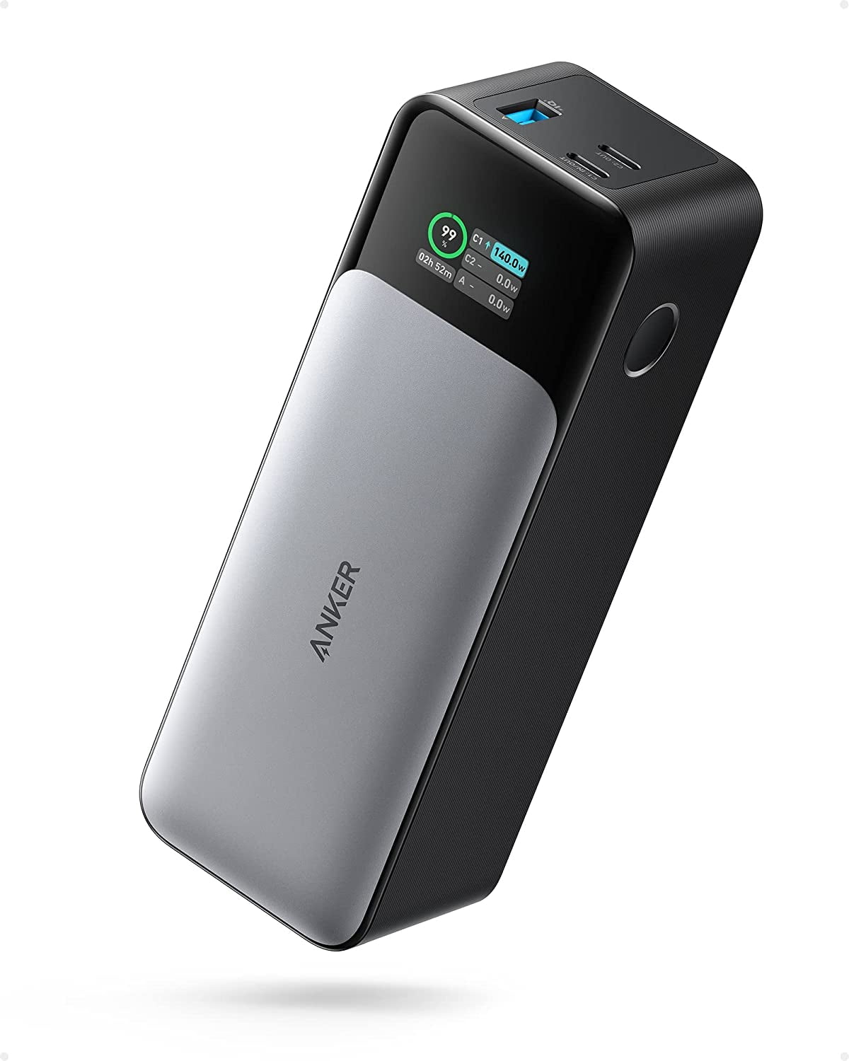 Anker 24000mAh Power Bank,PowerCore 24K, 3-Port Portable Charger Fast Charging,140W Output,Smart Digital Display